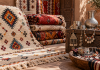 Amazigh rugs and jewelry featuring traditional motifs