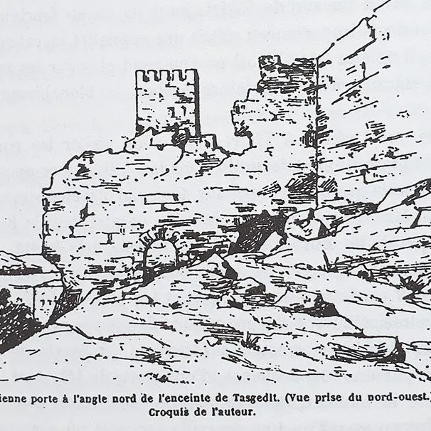 Mountain river landscape connected with Amazigh traditions