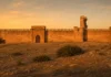 Kasbah de Boulaouane fortress overlooking the Oum Er-Rbia River in Morocco