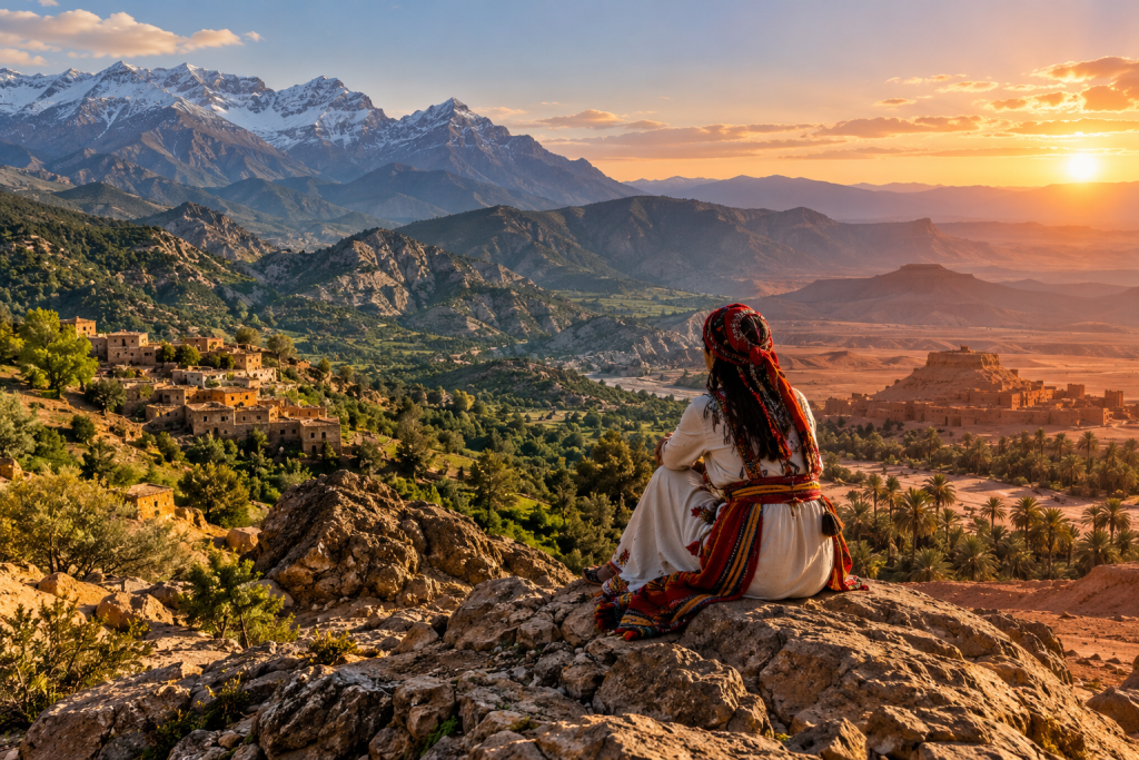 North African landscapes connected with Amazigh communities