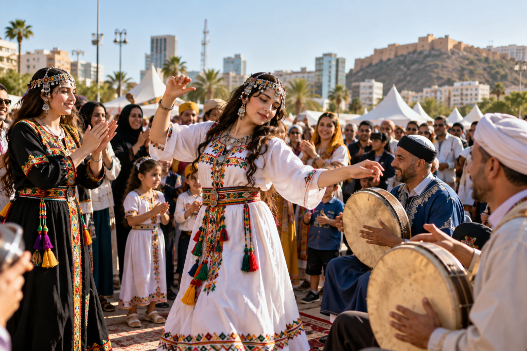 Modern Amazigh diaspora cultural gathering
