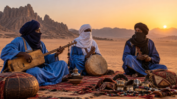 Tuareg cultural objects and desert heritage