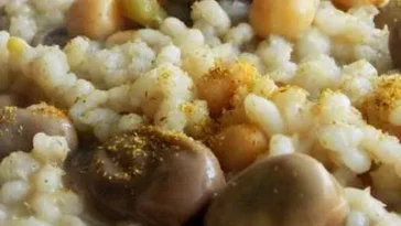 Amazigh family celebrating Yennayer New Year with traditional food