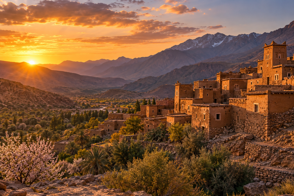 Amazigh village landscape representing cultural continuity