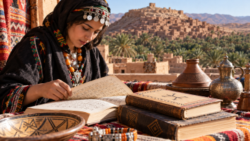 Amazigh language materials with Tifinagh writing