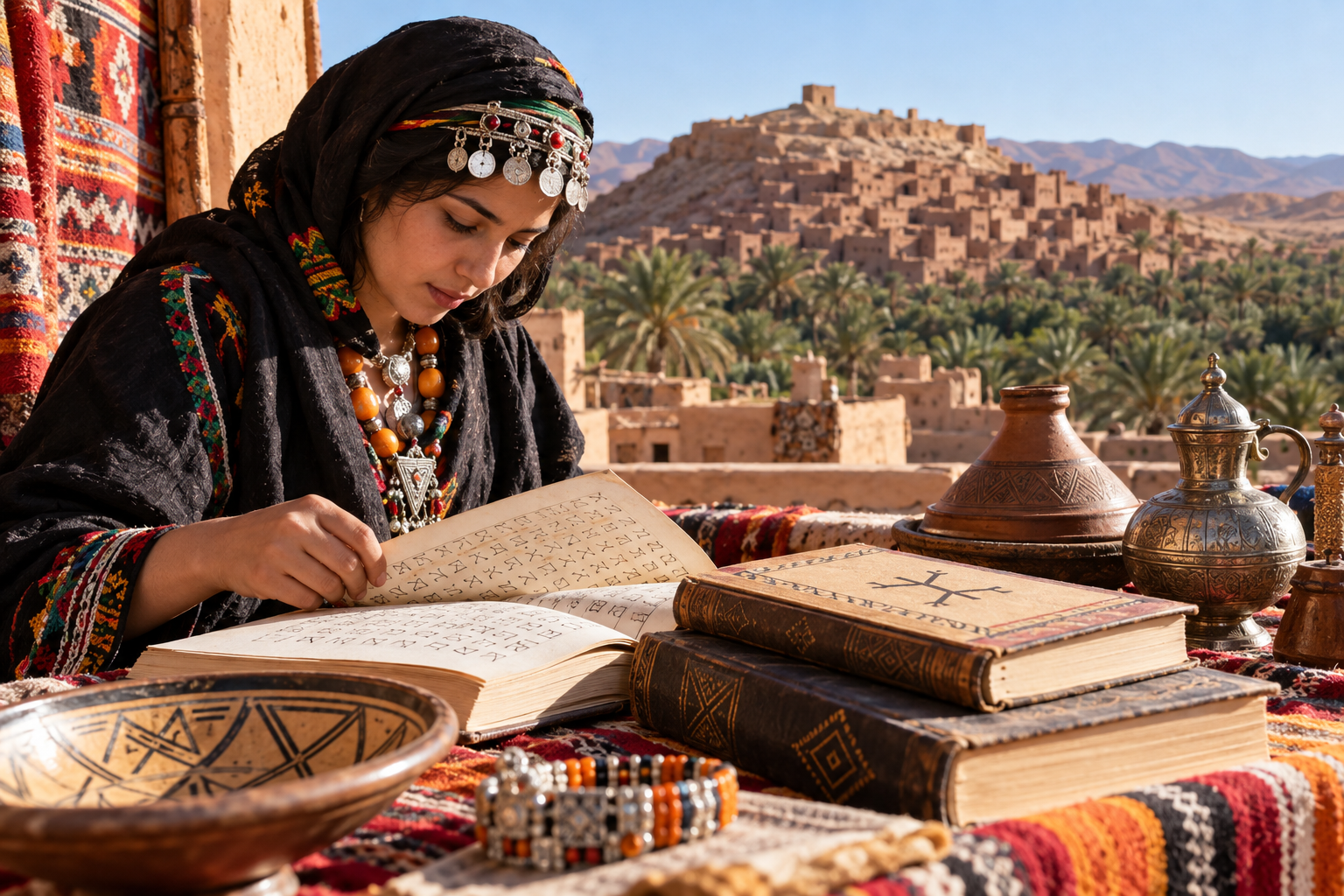 Amazigh language materials with Tifinagh writing