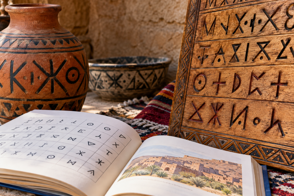 Modern Tifinagh Amazigh script display