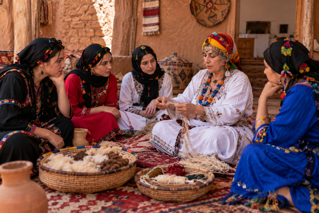 Amazigh women involved in community leadership
