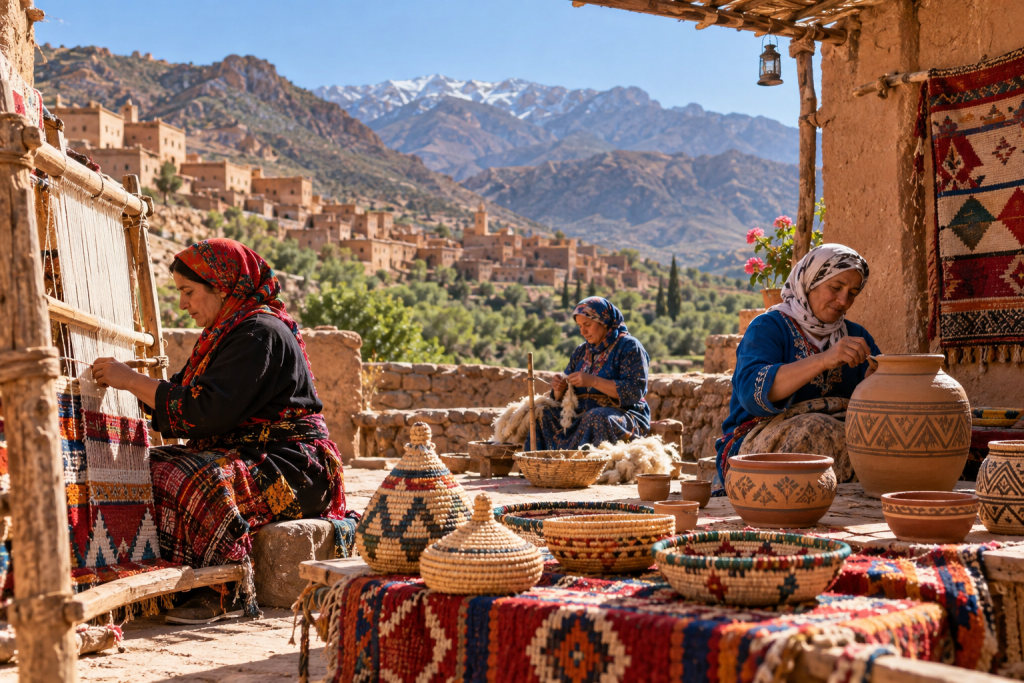 Amazigh village representing cultural continuity