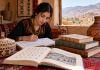 Tifinagh alphabet displayed on Amazigh educational materials