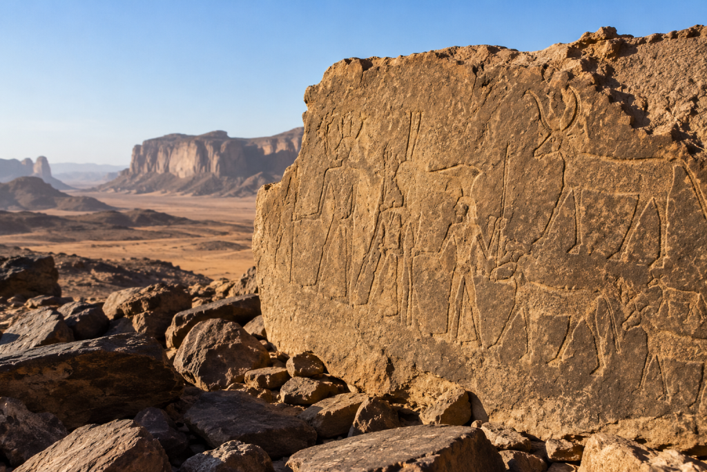 Ancient Libyco-Berber inscriptions on stone