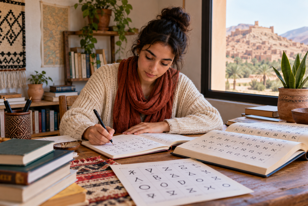 Learning materials for Tifinagh alphabet study