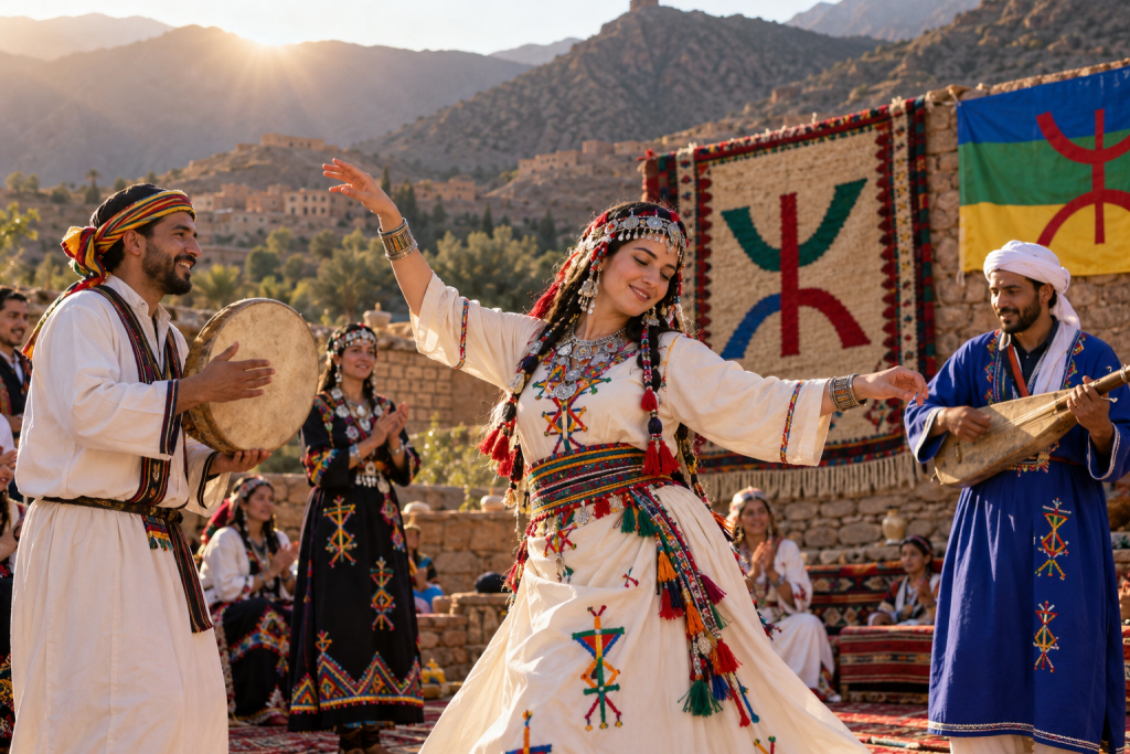 Tifinagh used in modern Amazigh cultural event