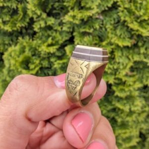 Handmade Sahara Rif Tuareg Brass Zelij Stone - Image 4