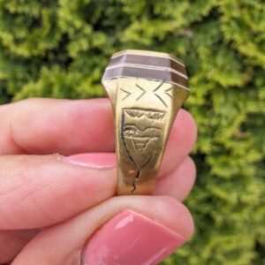 Handmade Sahara Rif Tuareg Brass Zelij Stone - Image 5