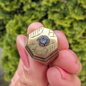 Handmade Sahara Rif Tuareg Brass Zelij Stone - Image 7