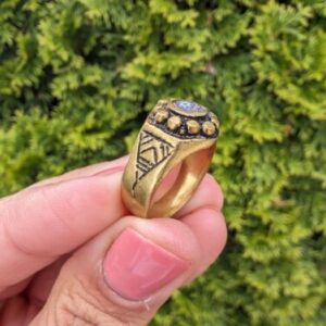 Sahara Rif Tuareg Brass Zelij Stone Mosaic Unisex Size 10 - Image 3