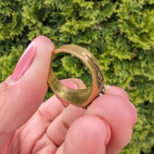 Sahara Rif Tuareg Brass Zelij Stone Mosaic Unisex Size 10 - Image 5