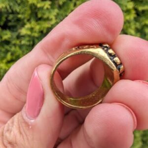 Sahara Rif Tuareg Brass Zelij Stone Mosaic Unisex 7.25 - Image 5