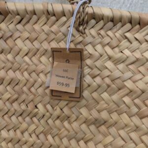 Handwoven Oval Market Basket Bag Purse - Image 3