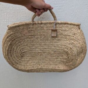 Handwoven Oval Market Basket Bag Purse - Image 6