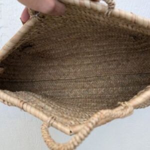 Handwoven Oval Market Basket Bag Purse - Image 8