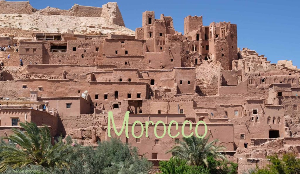 Amazigh people in a Moroccan mountain village