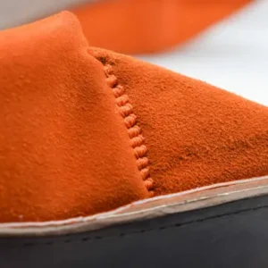 Moroccan Berber Men Babouche (Orange) - Image 6