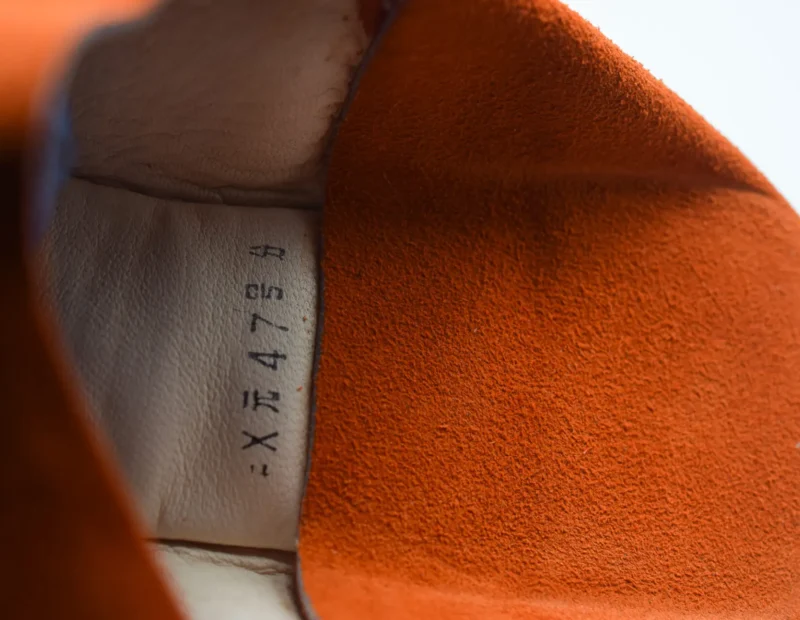 Moroccan Berber Men Babouche (Orange) - Image 5