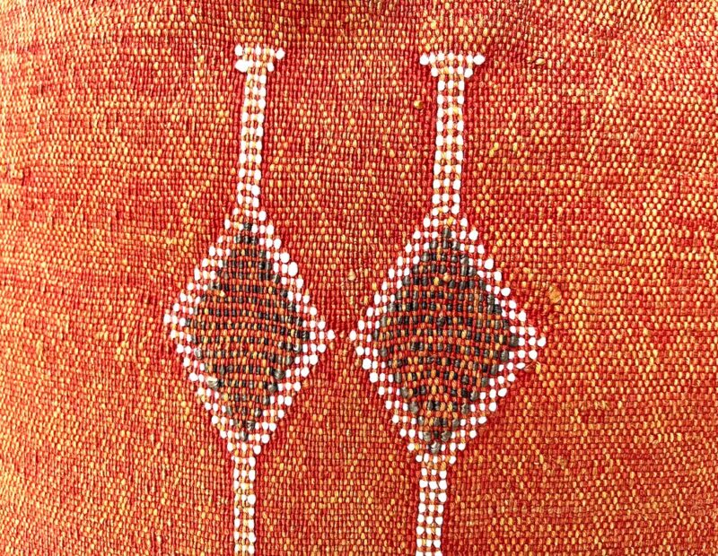 orange Pillows silk 24x24, Ring bearer pillow - Image 4