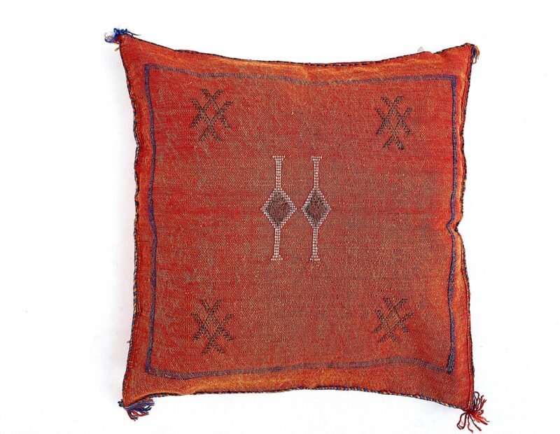 orange Pillows silk 24x24, Ring bearer pillow - Image 10