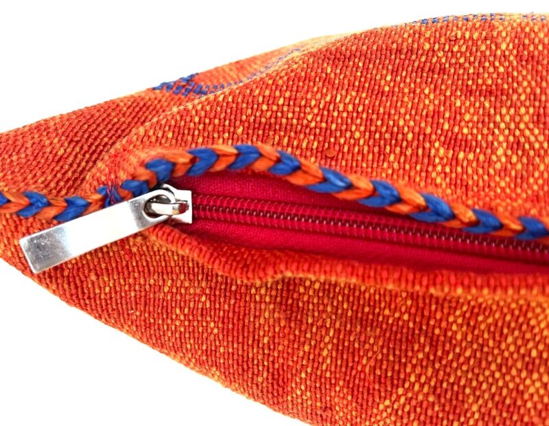 orange Pillows silk 24x24, Ring bearer pillow - Image 6