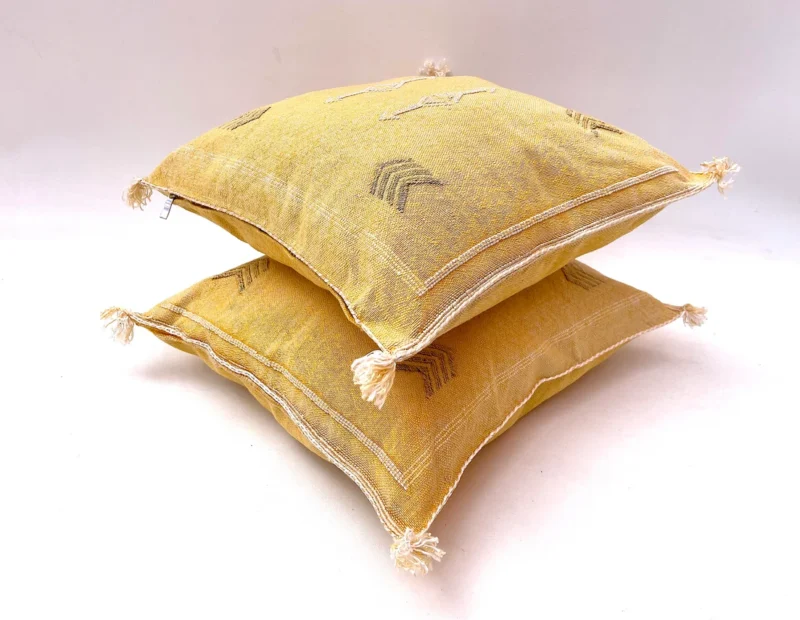 Yellow Pillows Silk 20x20, Ring Bearer Pillow - Image 9