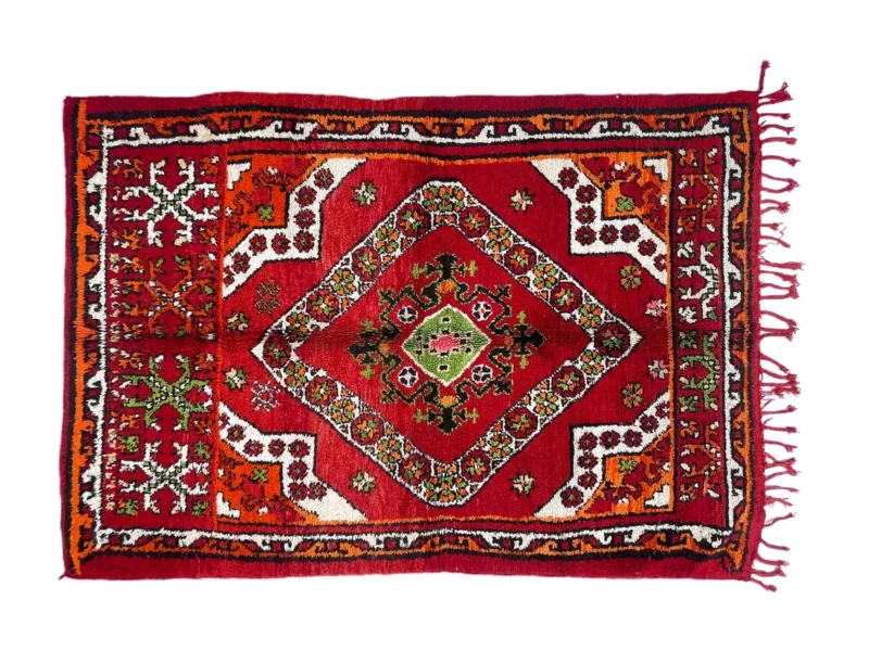 5x8ft - Luxury Handwoven Boujaad Rug, Berber Design