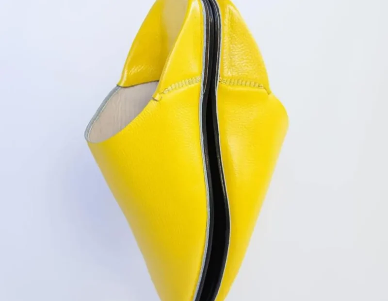 Yellow Moroccan Berber Men Babouche - Image 4