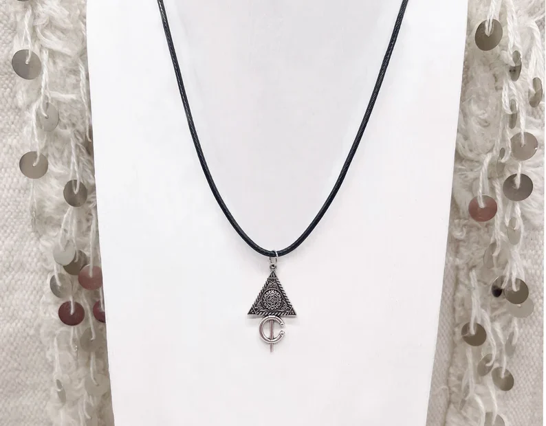 Boho Berber fibula necklace - Image 4
