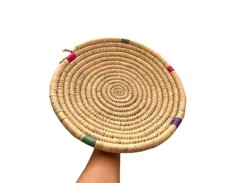 Traditional Berber basket hand-woven in Palm Leaf - Image 3