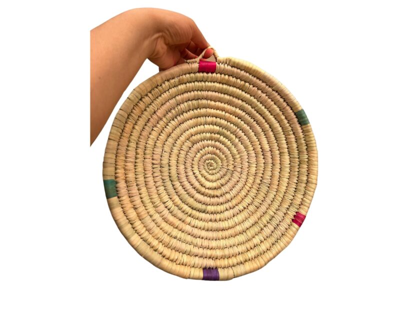 Traditional Berber basket hand-woven in Palm Leaf - Image 2