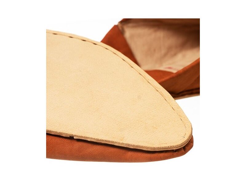 Moroccan Berber Men Babouche (Orange) - Image 2