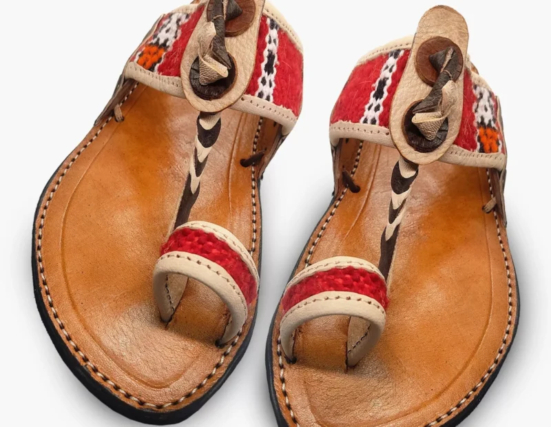 Handmade Moroccan Berber Leather Sandals - Image 2