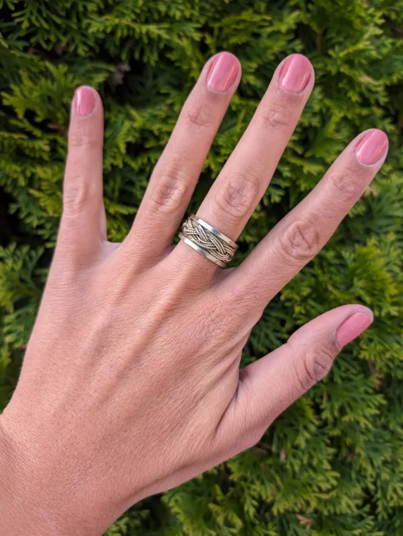 Women's Handmade Berber Silver Sz 11 Ring