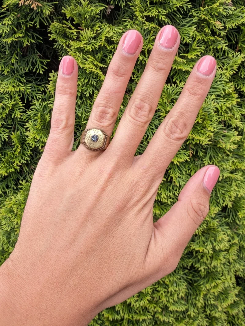Handmade Sahara Rif Tuareg Brass Zelij Stone
