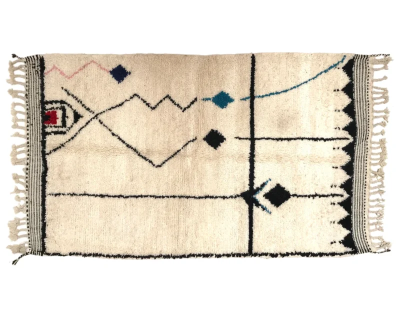 5x9ft - Amazigh wool rug, Elegant home decor - Image 7