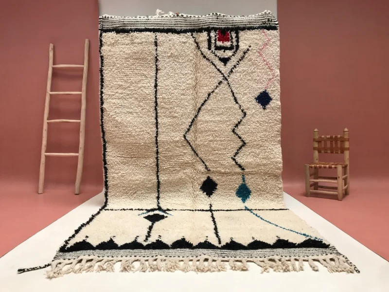 5x9ft - Amazigh wool rug, Elegant home decor