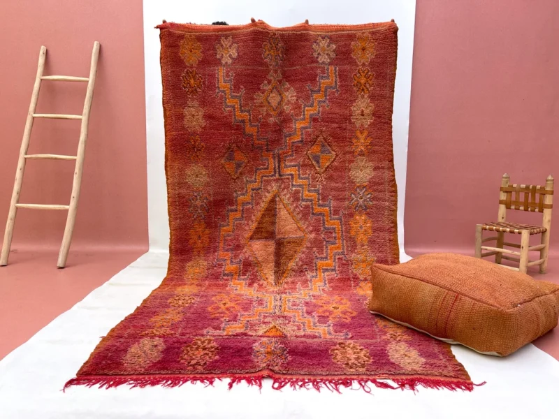 Amazigh wool rug, Handmade rug, Elegant