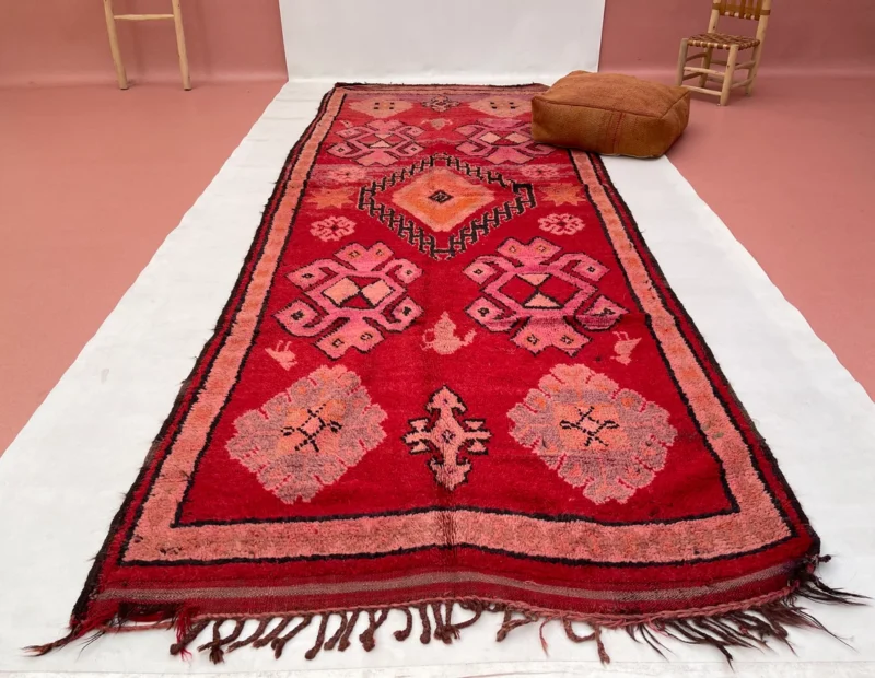 4x12ft - Moroccan Boujaad rug, Handwoven wool rug - Image 4