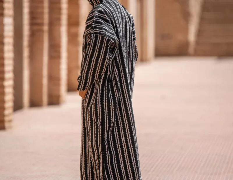 Amazigh Striped coat Cardigan, Hoodie coat - Image 6