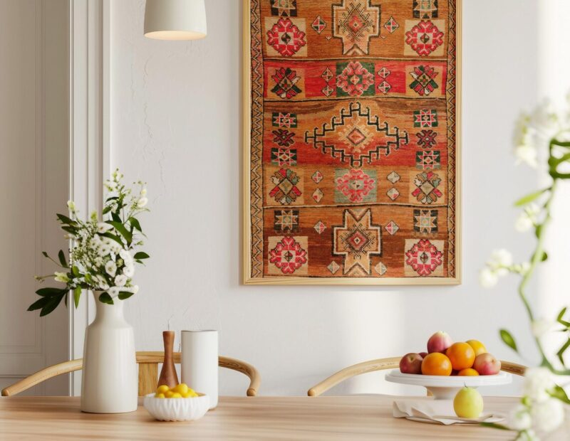 Colorful Moroccan Rug Photo Print - Berber Wall Art - Image 2