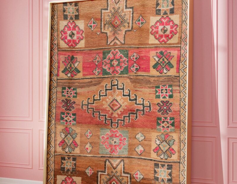 Colorful Moroccan Rug Photo Print - Berber Wall Art - Image 3