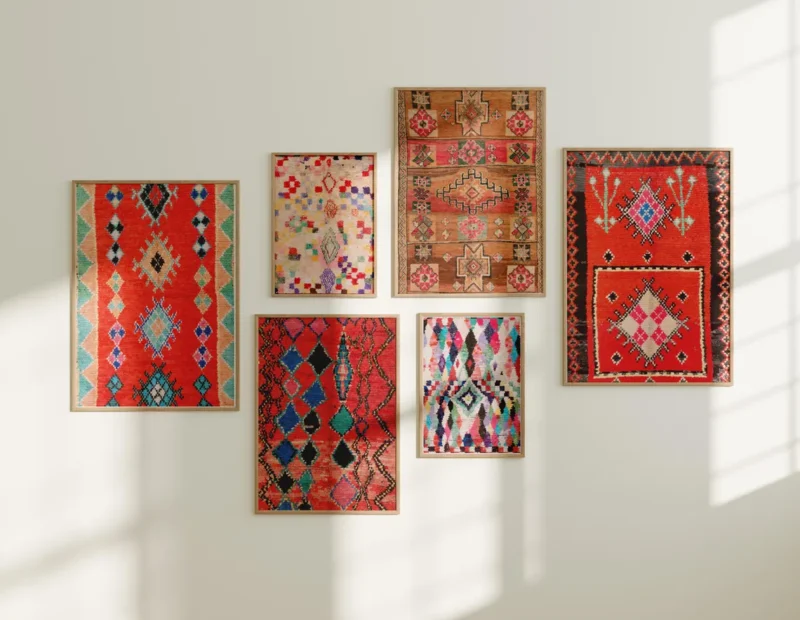 Colorful Moroccan Rug Print - Berber Wall Art - Image 5
